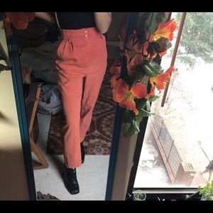 Vintage high waisted burnt orange trousers